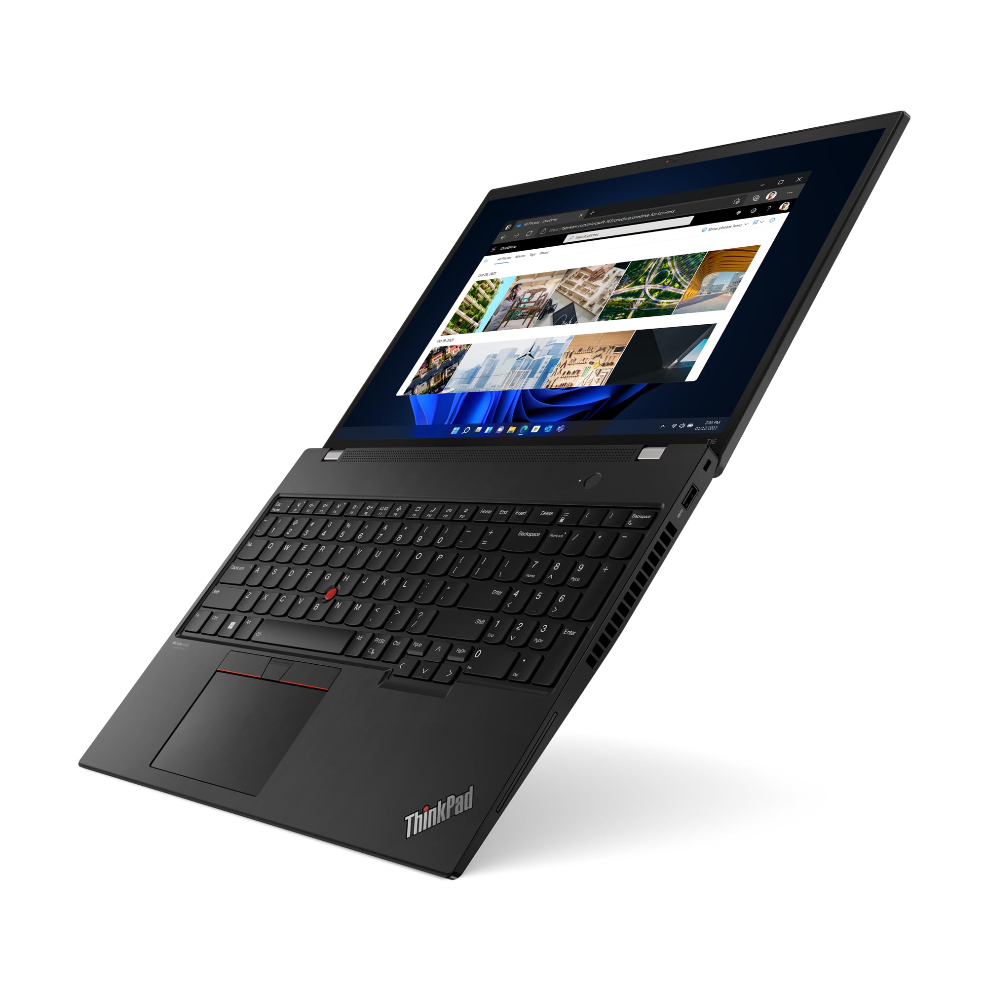 Lenovo ThinkPad T16 Gen 1 16 FHD+, i7-1260P (12 Cores), 32GB DDR4, 2TB PCIe Gen 4.0x4 NVMe Fingerprint & Smartcard Reader, GbE, WIFI 6E & BT 5.2, UK Backlit Keys, Windows 11 Pro (Renewed)