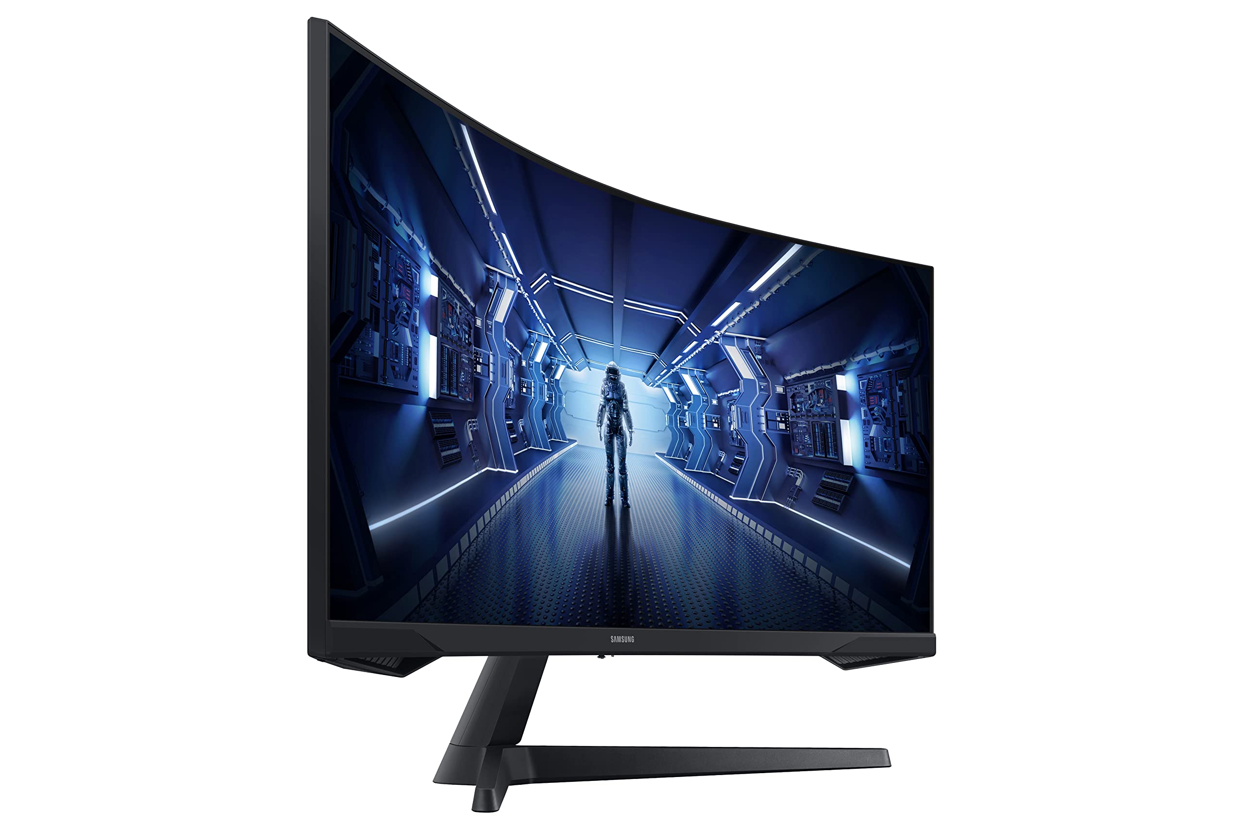 Samsung Odyssey G5 LC34G55TWWPXXU 34" 1000R Curved Gaming Monitor - 165Hz, 1ms, 1440p WQHD, Freesync Premium, HDR10, HDMI, Displayport (Renewed)