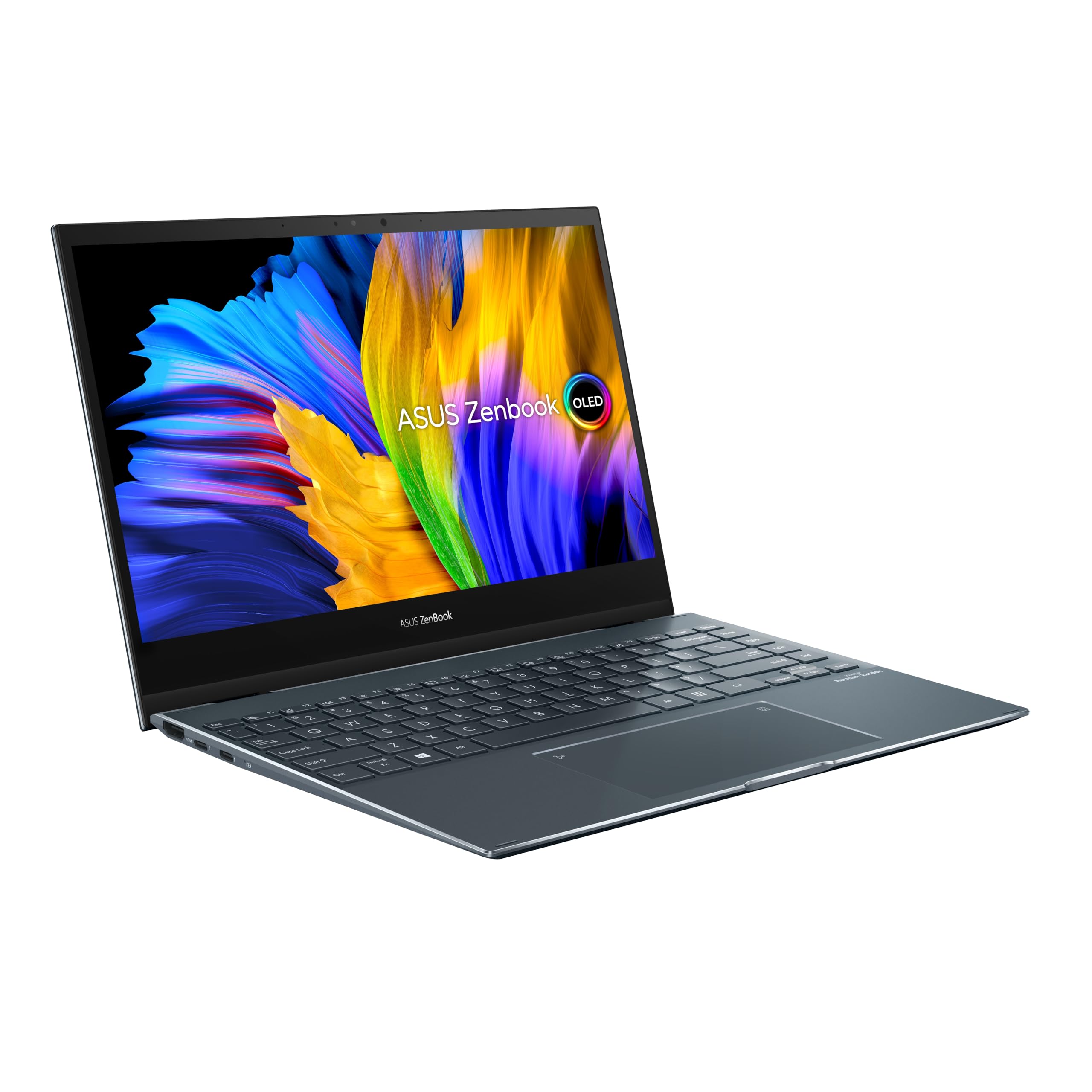 ASUS ZenBook Flip 13.3 FHD OLED 2-in-1 Touchscreen - i7-1165G7 (4 Cores, 4.7GHz), 1TB PCIe Gen 4.0x4 NVMe, 16GB LPDDR4x, Iris Xe Graphics, WIFI 6 & BT 5.2, UK Backlit Keys, Windows 11 Pro (Renewed)