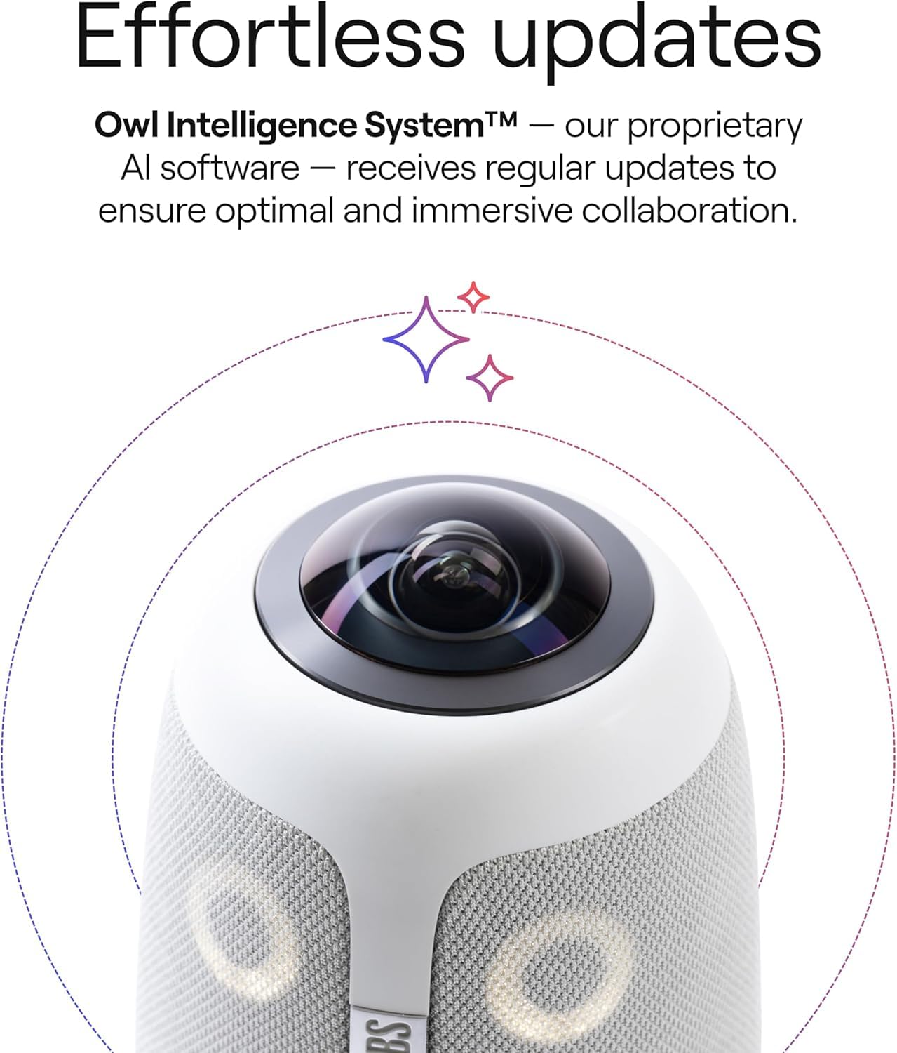 Owl Labs Meeting Owl 3-360° 1080p FullHD Video Conferencing Camera, AI Speaker-Tracking, 18ft Mic Pickup - Certified for Teams, Supports Zoom, Google Meet & More - Easy Plug & Play Setup (Renewed)