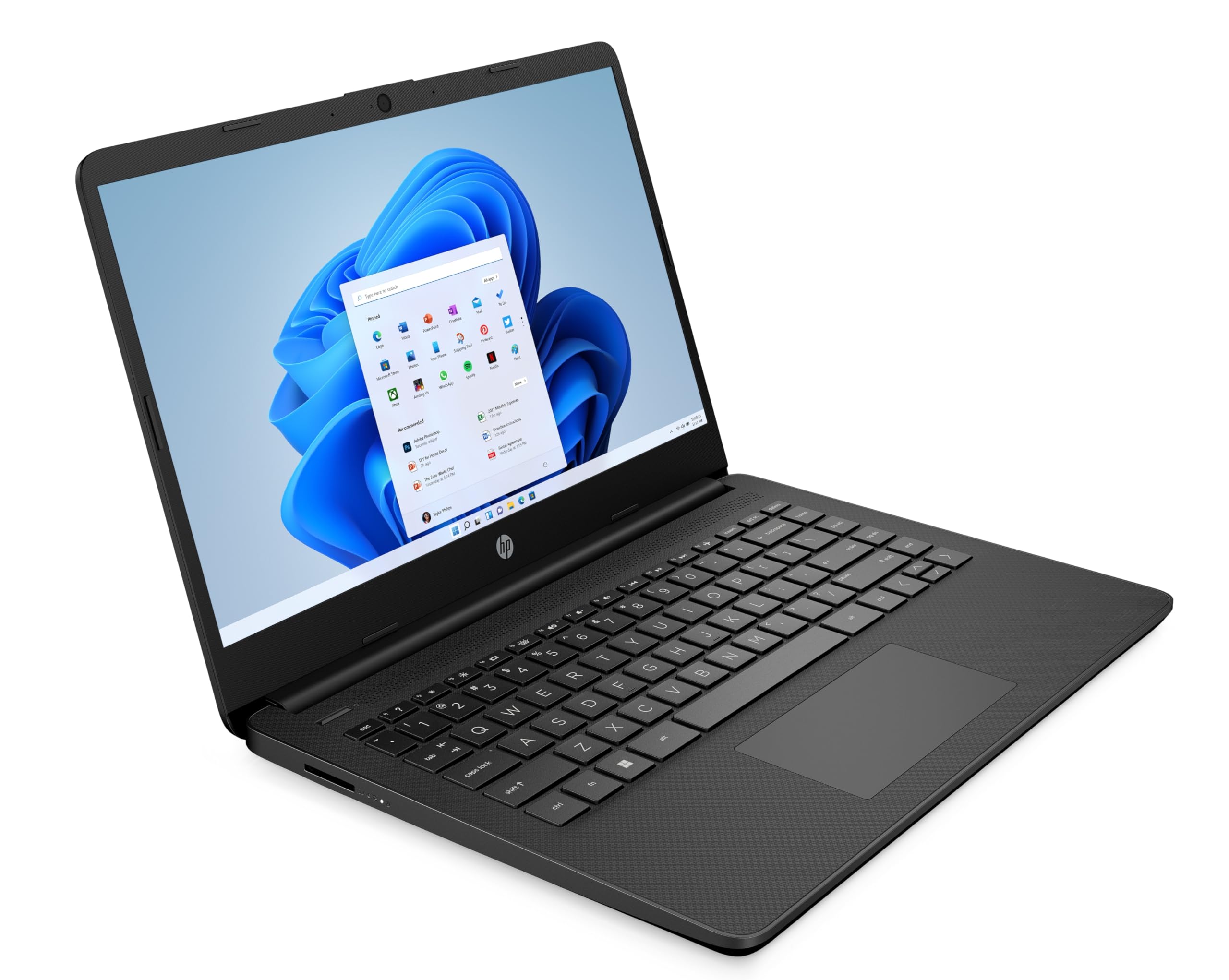 HP Laptop 14s-dq0034na 14 HD  Intel Celeron N4120, 256GB PCIe NVMe, 8GB DDR4, SD Card Reader, WIFI 5 & BT 4.2, Intel UHD Graphics 600, Stereo Speakers, HD Webcam, UK Keys, Windows 11 Pro (Renewed)