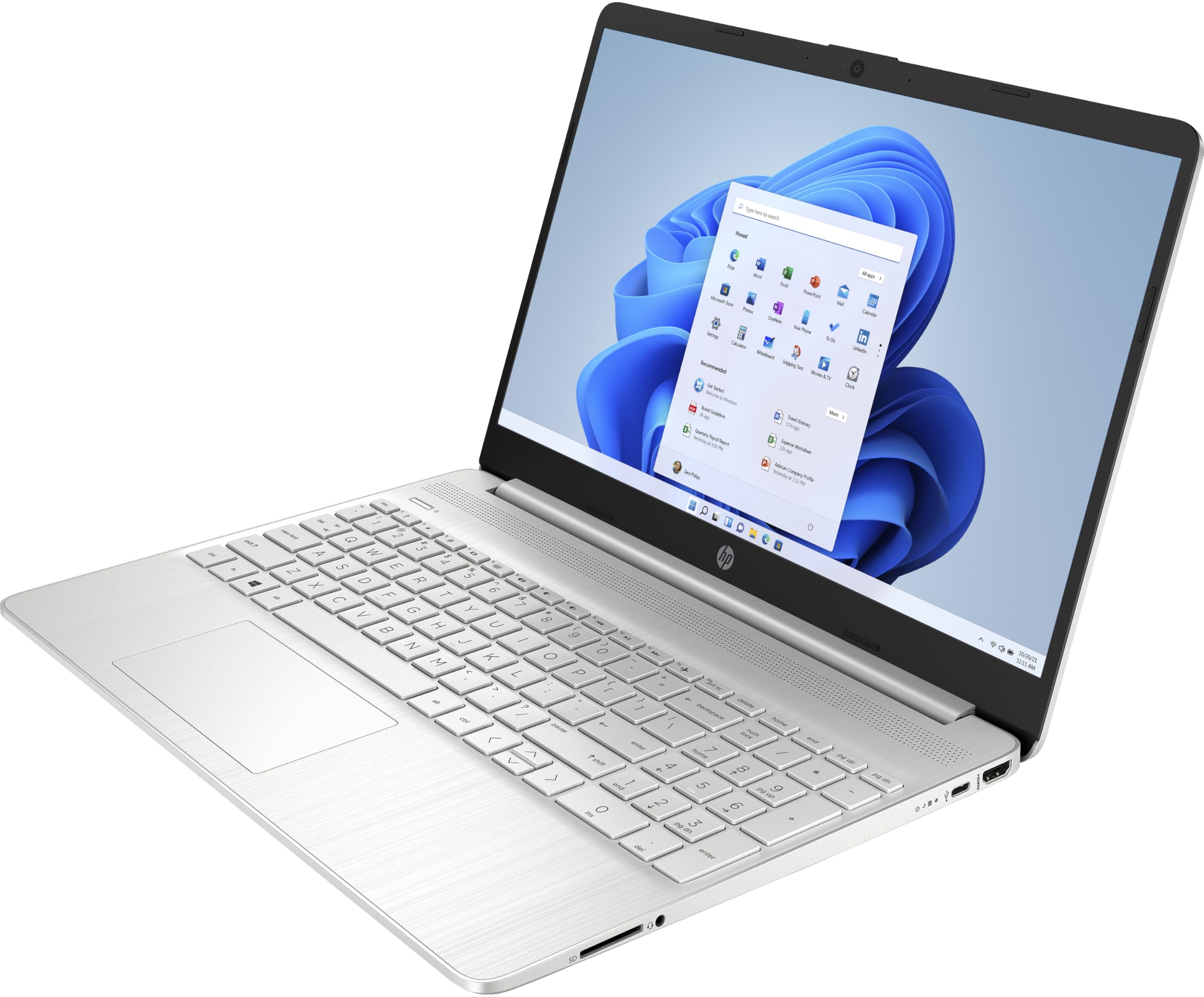 HP Laptop 15s-fq5020na 15.6 FHD  i3-1215U (6 Cores, 4.4GHz), 512GB PCIe Gen 4.0x4 NVMe, 8GB DDR4, SD Card Reader, Intel UHD Graphics, WIFI 5 & BT 4.2, UK Keys, HD Webcam, Windows 11 Pro (Renewed)