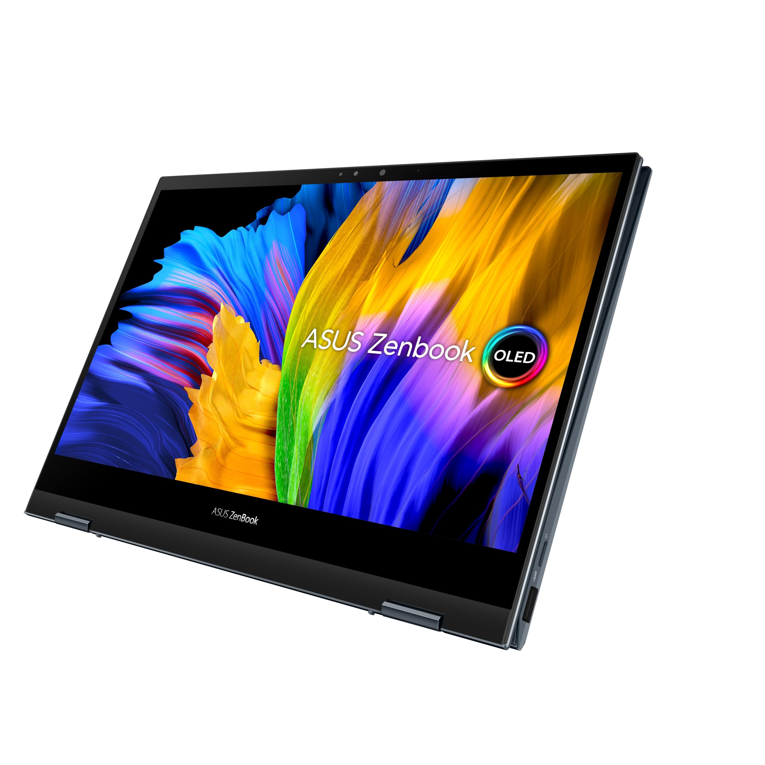 ASUS ZenBook Flip 13.3 FHD OLED 2-in-1 Touchscreen - i7-1165G7 (4 Cores, 4.7GHz), 1TB PCIe Gen 4.0x4 NVMe, 16GB LPDDR4x, Iris Xe Graphics, WIFI 6 & BT 5.2, UK Backlit Keys, Windows 11 Pro (Renewed)