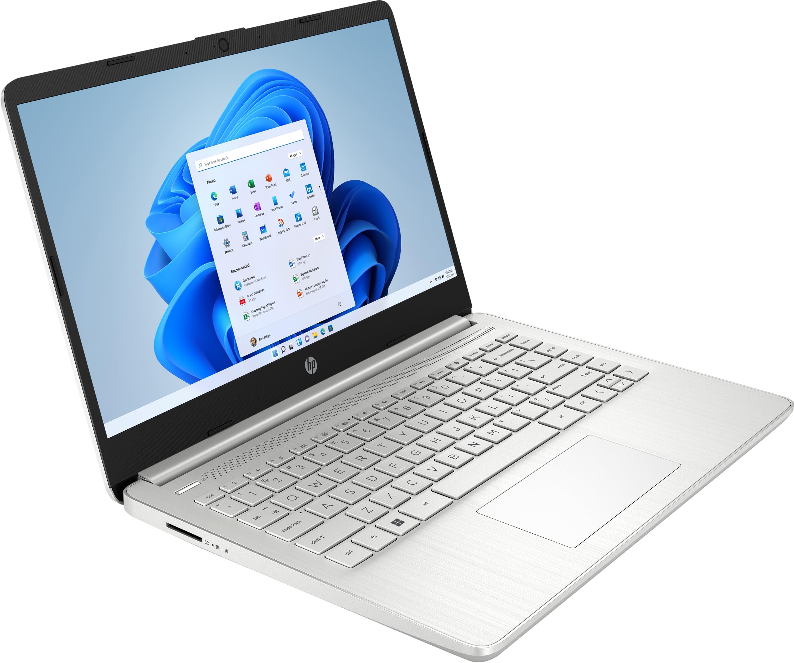 HP 14s-fq1005na 14" FHD - AMD Ryzen 7-5700U (8 Cores, 4.3GHz), 1TB PCIe Gen 4.0x4 NVMe, 16GB DDR4, Radeon Vega 8 Graphics, SD Card Reader, WIFI 5 & BT 4.2, UK Keys, Windows 11 Pro (Renewed)