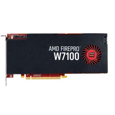 AMD FirePro W7100 8GB GDDR5 Up to 160 GB/s PCIe Gen 3.0 x16 Professional Graphics Card - 3.3TFLOPS, 1792 Cores, Up to 4 Display with DisplayPort 1.2 (Plain Boxed) (Renewed) (100-505975-cr)