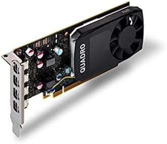 Lenovo Nvidia Quadro P620 2GB Graphics Card (512 CUDA Cores, GDDR5, 128-Bit, PCI Express x16 3.0) – With x4 mDP to DP Cables, High & Low Profile Brackets (Renewed)