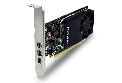 Nvidia Quadro P400 2GB GDDR5 Single-Slot Graphics Card – 256 CUDA Cores, 64bit, 32GB/s, 3 Mini DisplayPort 1.4 Ports, 30W, PCI Express 3.0 x16 with 3 Adapters, High & Low Profile Bracket (Renewed)