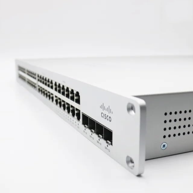 Cisco Meraki MS225-48FP - High-Performance 48-Port GbE PoE+ 740W Network Switch with 4x 10GbE SFP+ Uplink, Stacking, layer 3, and RJ45 Management – A90-58000-C