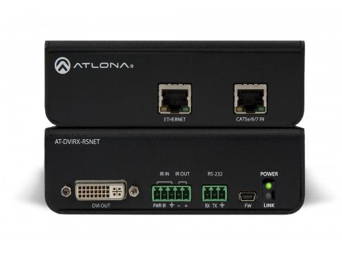 Atlona Technologies AT-DVIRX-RSNET HDBaseT RX DVI Box with Ethernet, RS-232 and IR