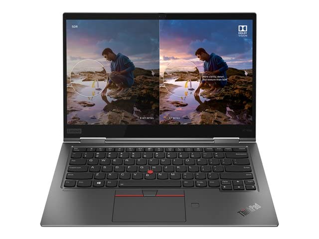 Lenovo ThinkPad X1 Yoga Gen 5, 2TB NVMe, 2-in-1 Hybrid 4K UHD Touchscreen – i7-10610U (4.9GHz), 16GB DDR4, Fingerprint Reader, vPro, WIFI 6 & BT 5, Backlit Keyboard, Windows 11 Pro (Renewed)