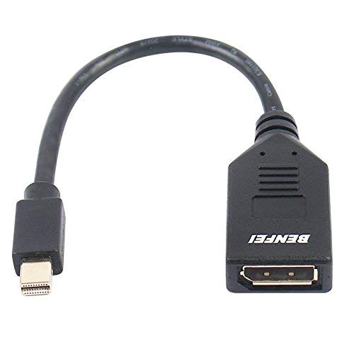 BENFEI Mini DisplayPort to DisplayPort Adapter 4K, Mini DP to DP Converter,Thunderbolt | Thunderbolt 2 Port Compatible