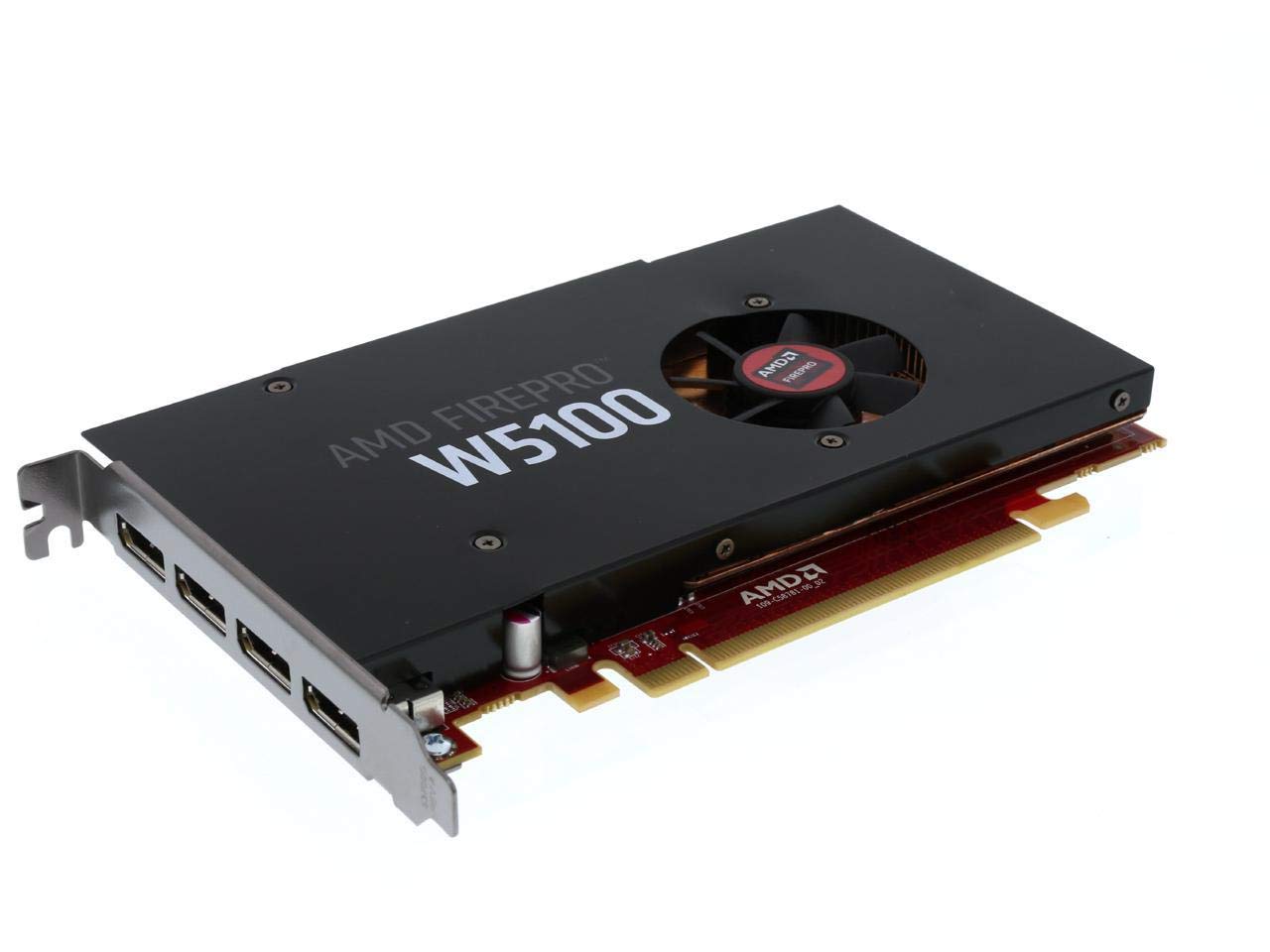AMD FirePro W5100 4GB GDDR5 PCIe Gen 3.0 Professional Graphics Card, 1.43TFLOPS, 768 Cores 4x DisplayPorts 1.2 OEM - Plain Box (Renewed)
