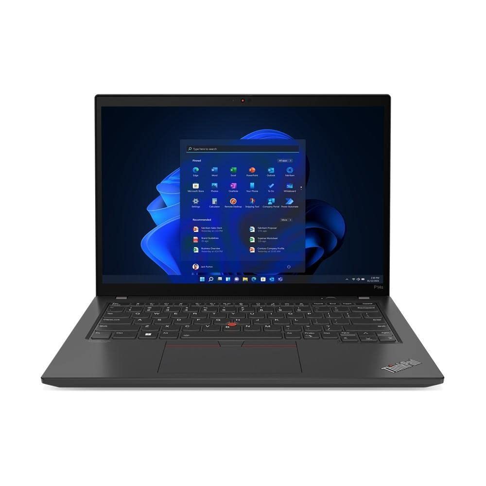 Lenovo ThinkPad P14s Gen 3, 2TB NVMe, 32GB DDR4 - i7-1260P (12 Core, 4.7GHz), Nvidia Quadro T550, Fingerprint & Smart Card reader, vPro, WIFI 6E & BT 5.2, Backlit Keys, Windows 11 Pro