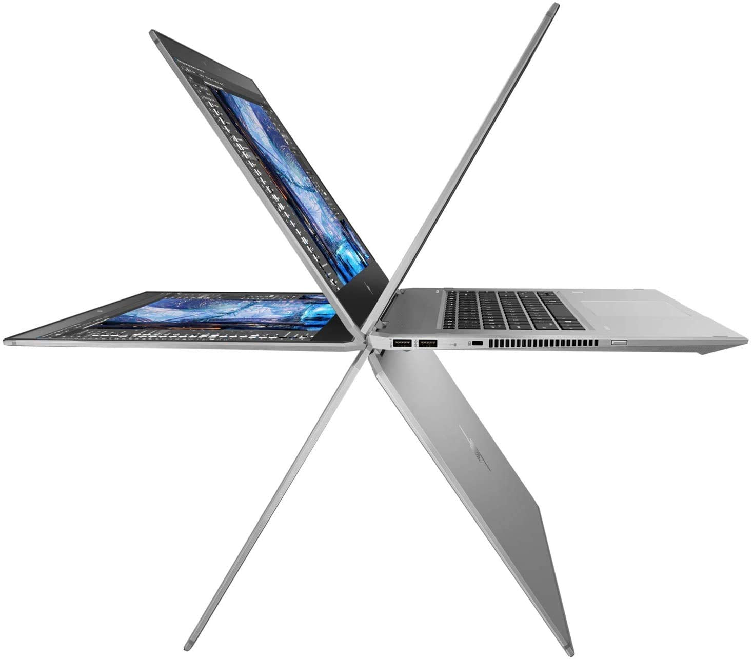 HP ZBook Studio X360 G5 15.6 FullHD Touch Laptop “ Core i7-9850H (6 Cores, 4.6GHz), 32GB DDR4, 1TB SSD, NVIDIA Quadro P2000, WiFi 11ac & BT 5, Windows 10 Pro - UK Keyboard layout - 8JL31EA (Renewed)