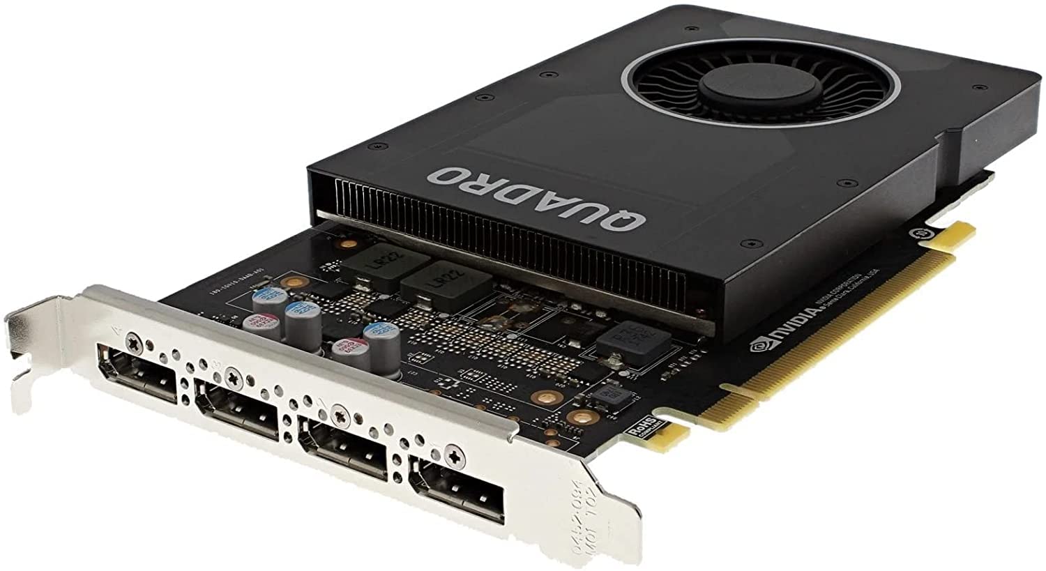 Lenovo Nvidia Quadro P2000 5GB GDDR5 Single-Slot Graphics Card - 1024 CUDA Cores, 3.0 TFLOPS, 160bit, 140GB/s, 4 x DisplayPort 1.4, 75W Power Consumption, PCI Express 3.0 x16 - DC1P4 (Renewed)