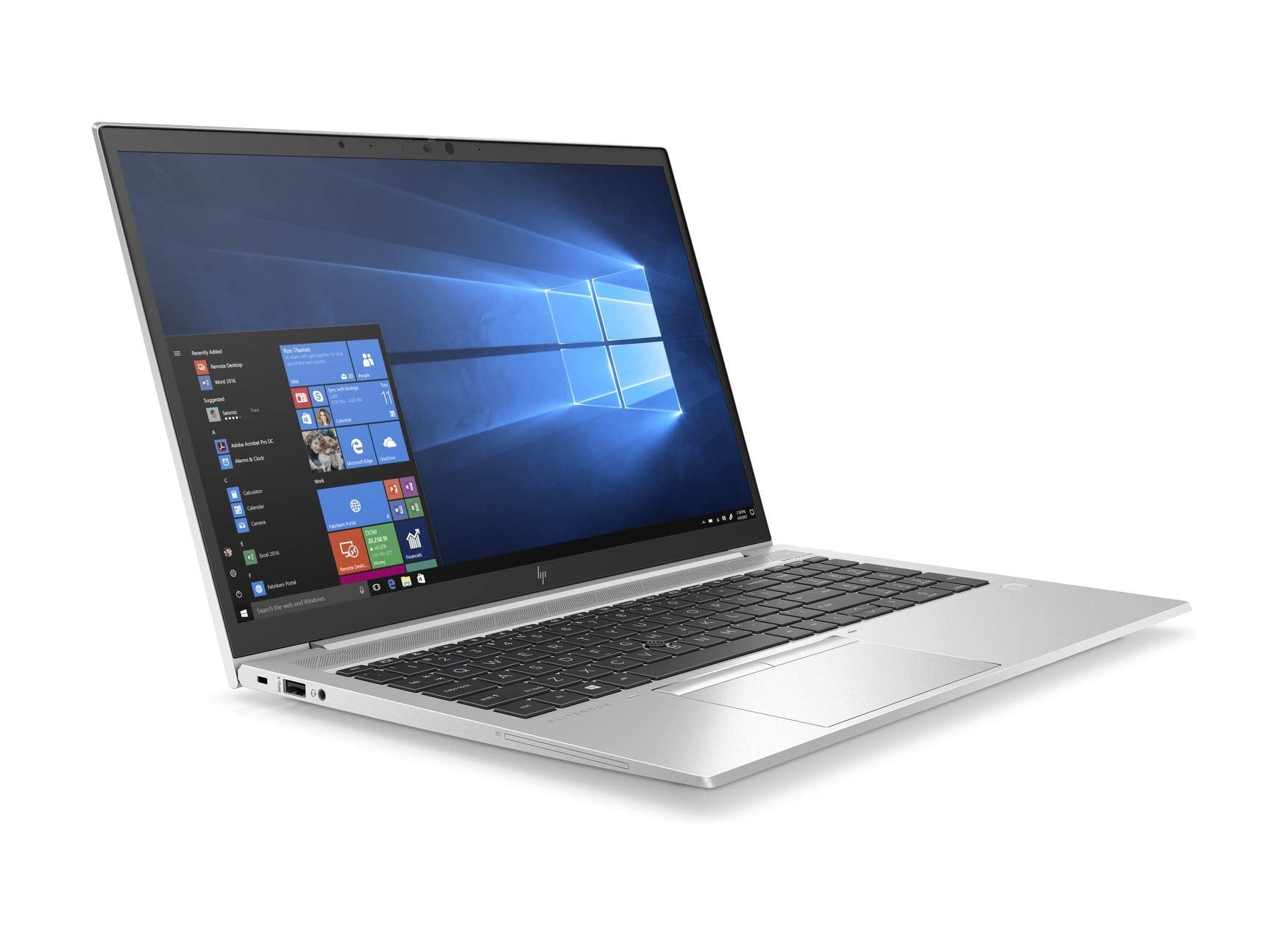HP EliteBook 850 G7 15.6in FullHD Laptop Core i5-10210U, 16 GB DDR4, 1TB NVMe Solid State Drive, Wireless 11ax & Bluetooth 5, Windows 10 Pro - UK Keyboard Layout (Renewed)