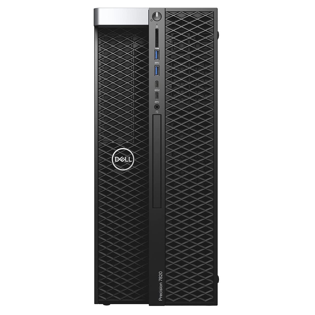 Dell Precision 7820 Tower, 64GB DDR4, 2TB NVMe & 2TB HDD – Xeon Gold 6138 (20 Cores, 3.7GHz), Nvidia RTX 4000 8GB GDDR6, SD Card Slot, 950W, LAN, Windows 11 Pro (Renewed)