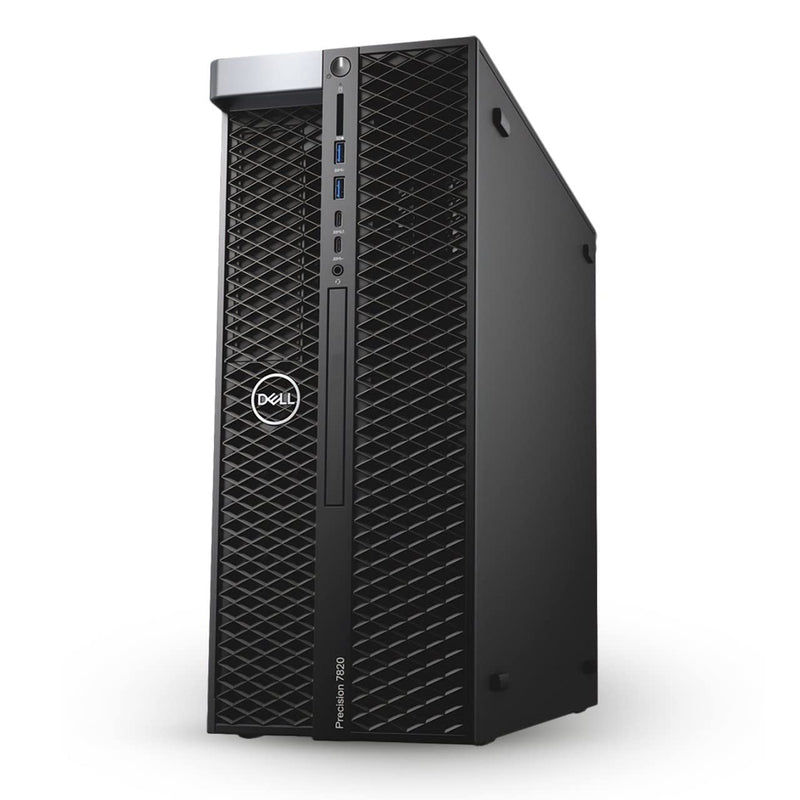 Dell Precision 7820 Tower, 64GB DDR4, 2TB NVMe & 2TB HDD – Xeon Gold 6138 (20 Cores, 3.7GHz), Nvidia RTX 4000 8GB GDDR6, SD Card Slot, 950W, LAN, Windows 11 Pro (Renewed)