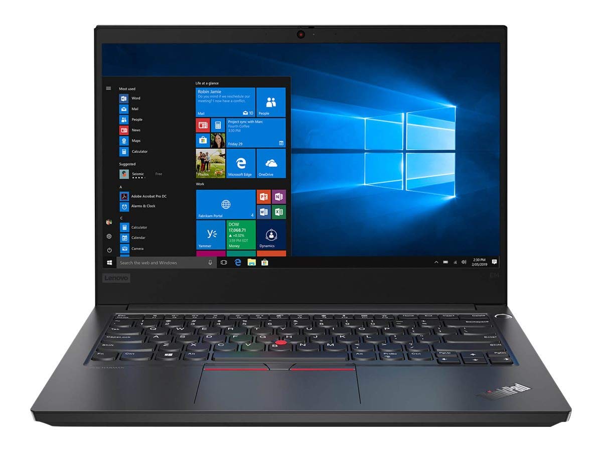 Lenovo ThinkPad E14 Gen 2 - i7-1165G7 (4 Cores, 4.7GHz), 16GB DDR4, 1TB NVMe, Intel Iris Xe Graphics, Fingerprint Reader, WiFi 6 & BT 5.2, Windows 11 Pro, Backlit Keyboard – 14” Black Laptop (Renewed)