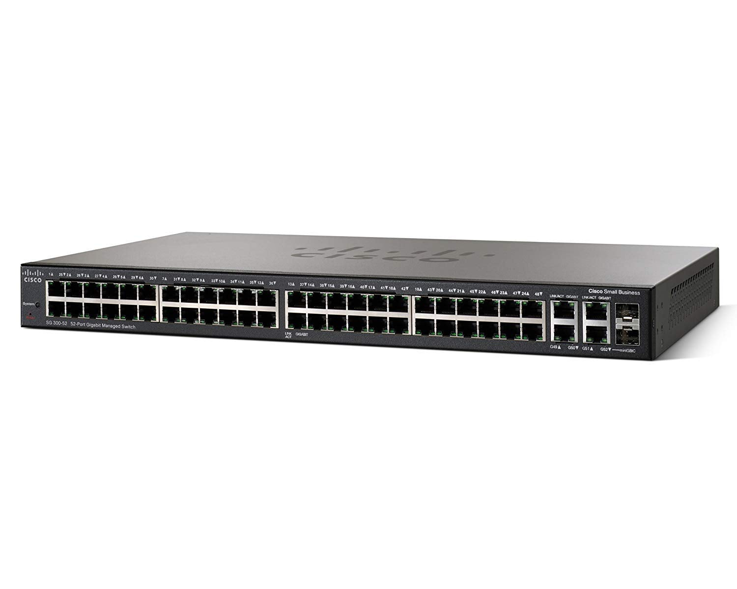 Cisco SG 300-52 52-port Gigabit Managed Switch (Renewed)