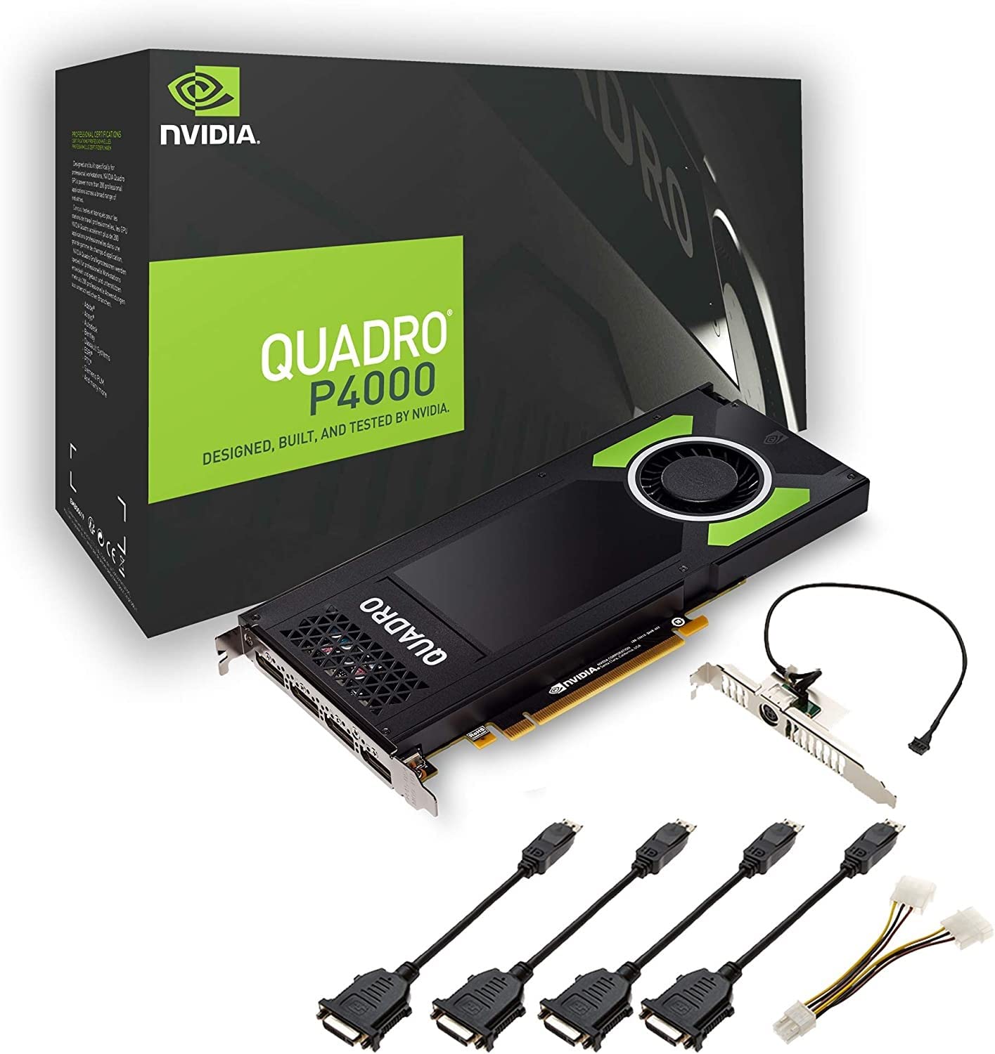 Dell NVIDIA Quadro P4000 Professional Graphic Card 8GB GDDR5 PCI Express 3.0 x16, Dual Slot, 4x DisplayPort, 5K Support, Ultra-quiet active fan (Renewed)
