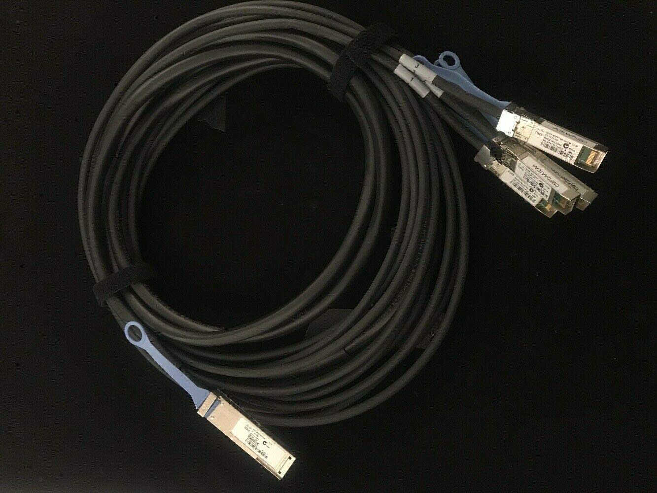 Cisco (37-1321-02) QSFP-4SFP10G-CU5M Genuine 40G QSFP+ to 4x10G SFP+ Passive Direct Attach Copper Breakout Cable - 5m (16ft) (Renewed)