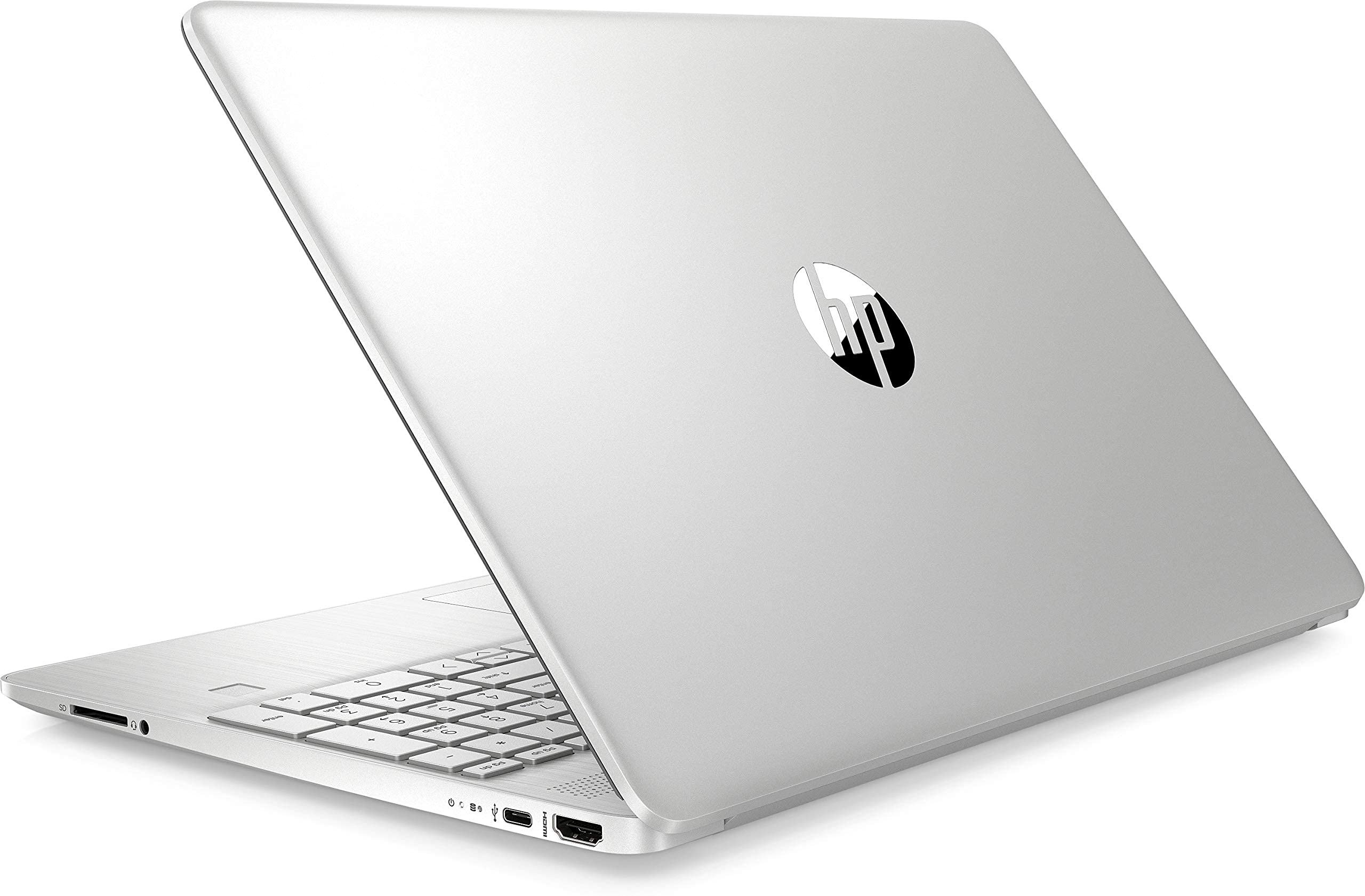 HP 15S-FQ1002NA Silver Notebook 15.6 Intel Core i5 1035G1, 8GB DDR4, 512GB Solid State Drive Wireless 11ac & Bluetooth 4.2, HD Webcam, Windows 10 Pro - UK Keyboard Layout - Non HP Plain Box (Renewed)