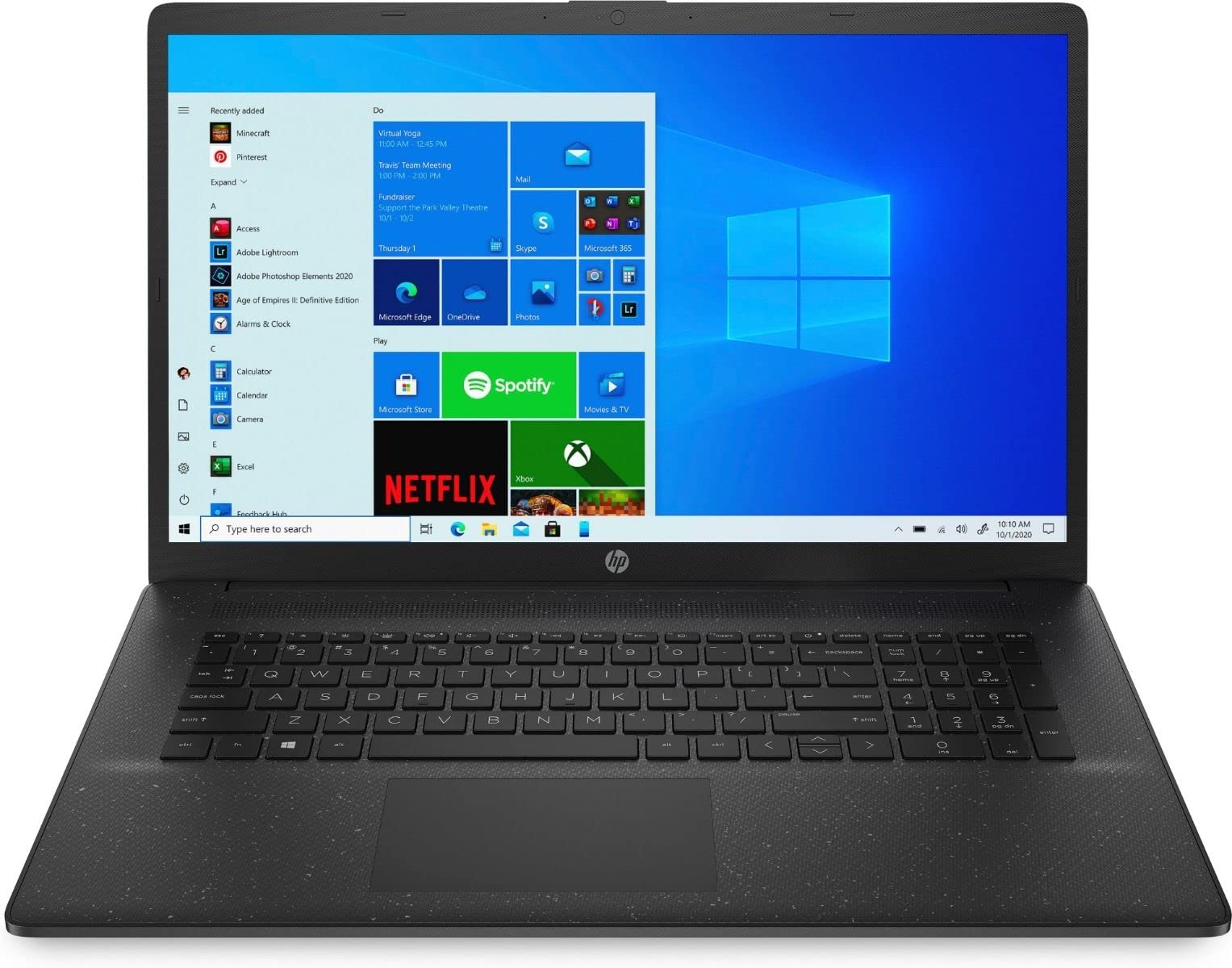 HP 17-cn0041na FHD Laptop - Intel® Pentium® Gold 7505 (2 Cores, 3.5GHz), Intel UHD Graphics, 8GB DDR4, 512GB SSD, WIFI 5 & BT 4.2, Free upgrade to Windows 11 – UK Keyboard layout (Renewed)