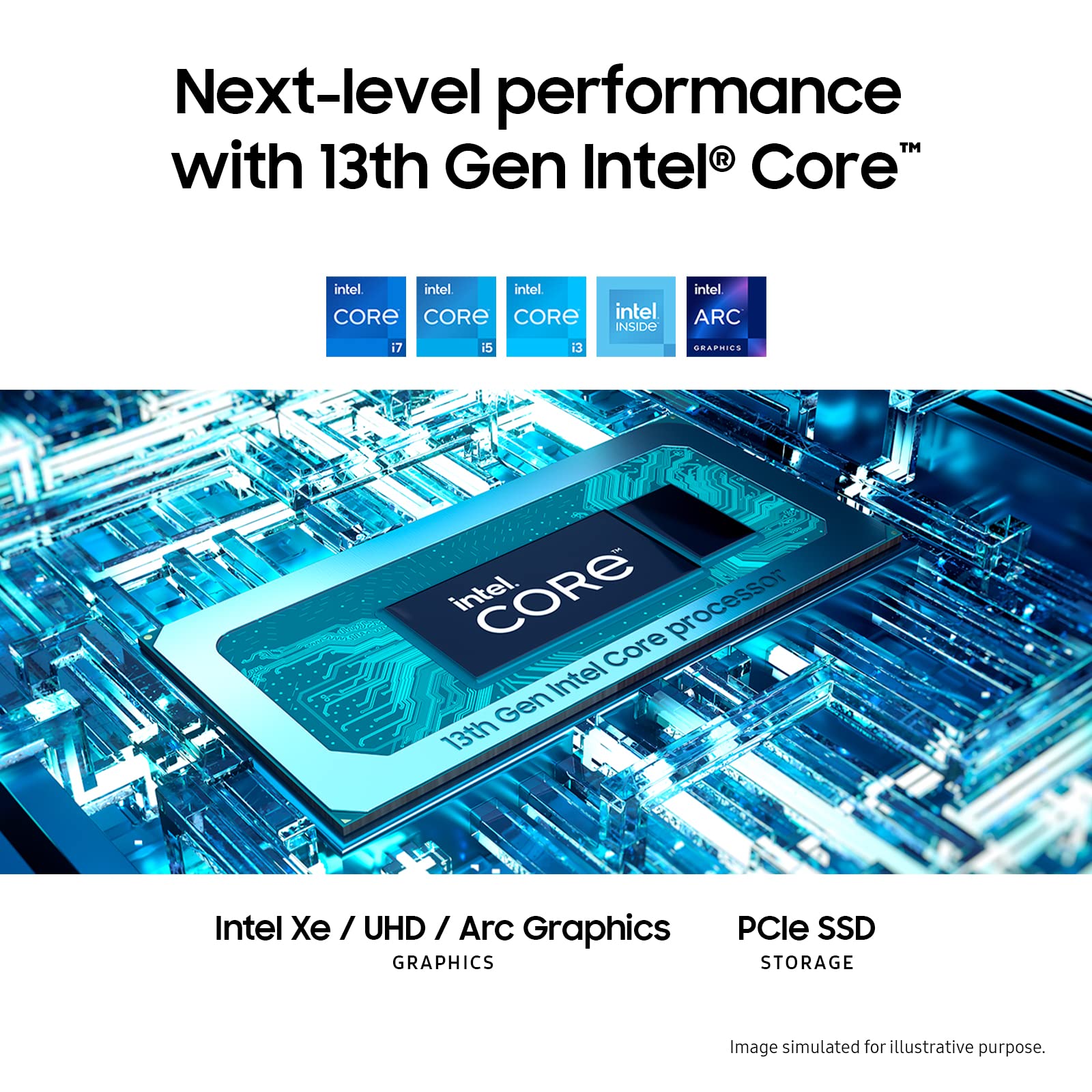 Samsung Galaxy Book3 Wi-Fi Laptop 15 Inch 13th gen Intel Core i5 Processor 8 GB RAM 256 GB Storage Graphite