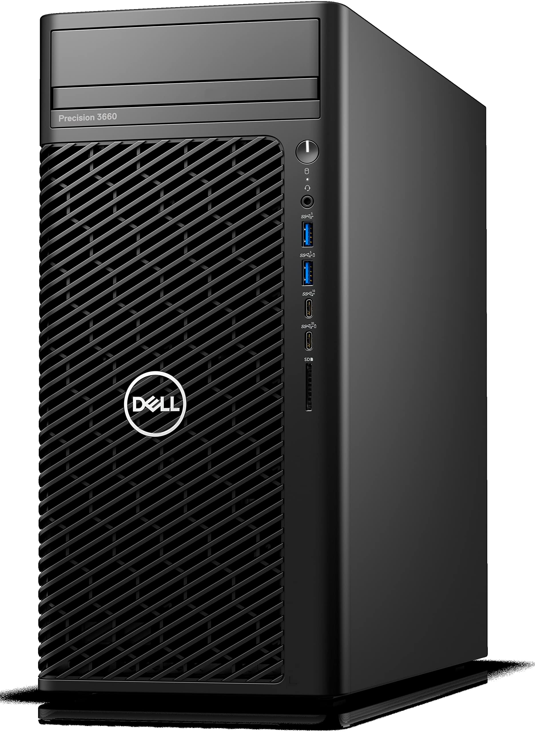 Dell Precision 3660 Tower, 32GB DDR5 RAM, 2TB NVMe + 2TB HDD – i7-12700 (12 Core, 4.9GHz), Nvidia RTX A2000 6GB GDDR6, SD Card Slot, 300W PSU, LAN, Windows 11 Pro (Renewed)