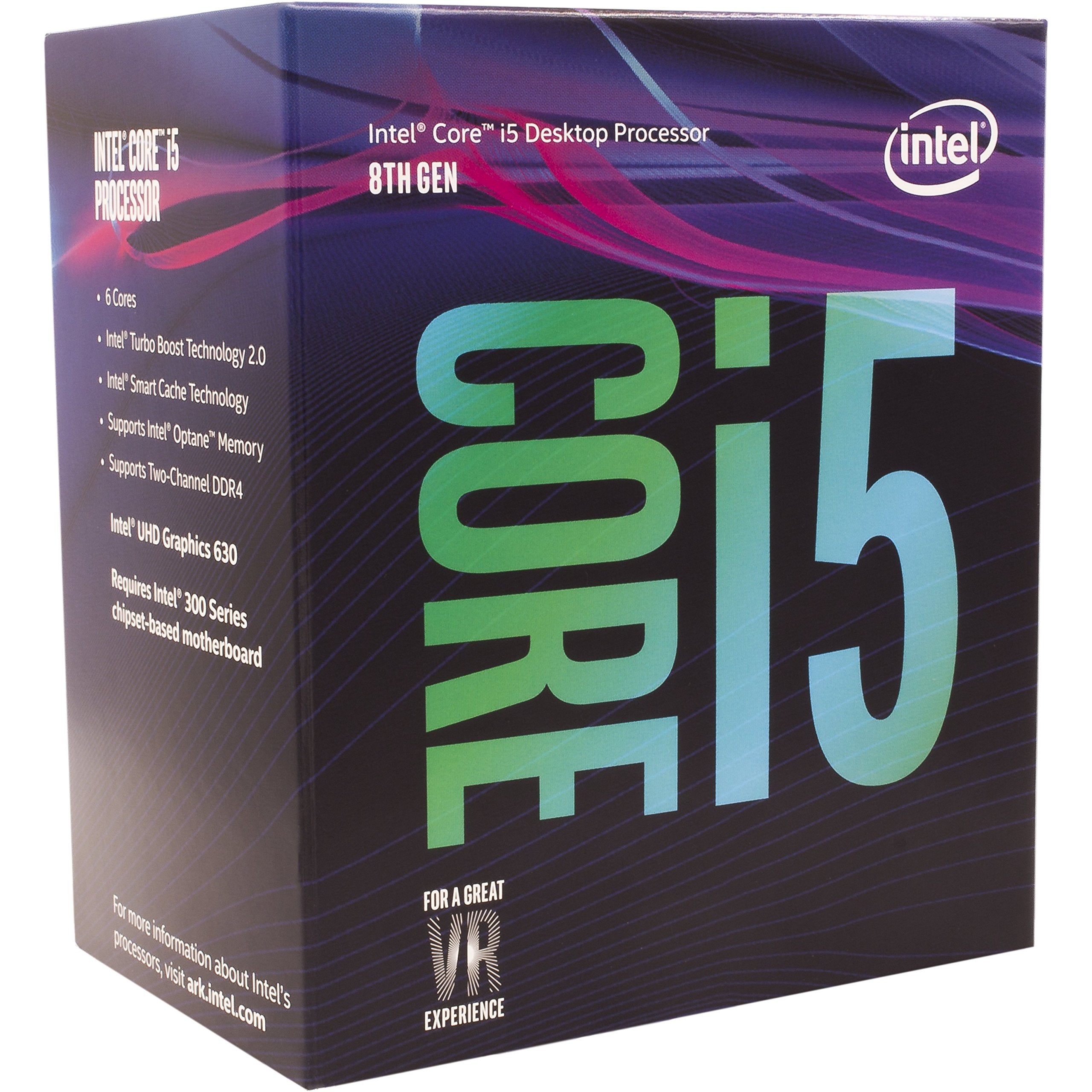 Intel® Core™ i5-8500 Desktop Processor 6 Core up to 4.1GHz Turbo LGA1151 300 Series 65W