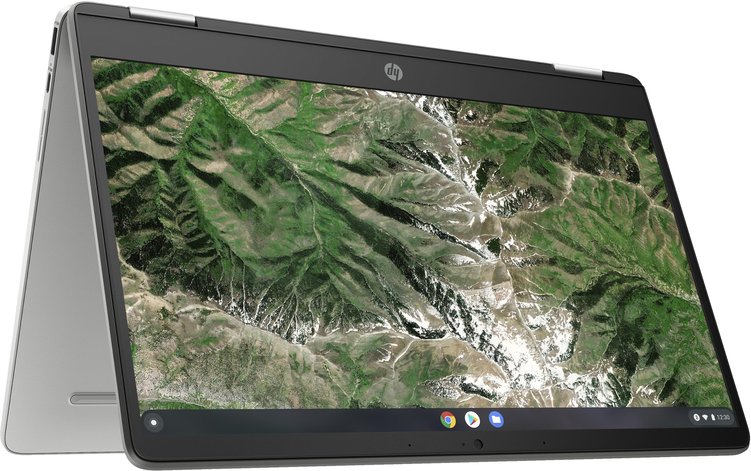 HP Chromebook x360 14a-ca0009na 2-in-1 FHD Touchscreen – Intel Celeron N4020 (2.8GHz), 4GB DDR4, 64GB eMMC, Intel UHD Graphics, WIFI 6 & BT 5, Chrome OS - Laptop (Renewed)